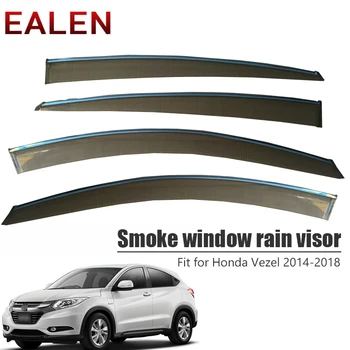 EALEN Honda Vezel 2014 m. 2015 m. 2016 M. 2017 m. 2018 m Stiliaus Ventiliacijos Saulės Deflektoriai Guard Priedai 4Pcs/1Set Dūmų Lango Lietus Skydelis