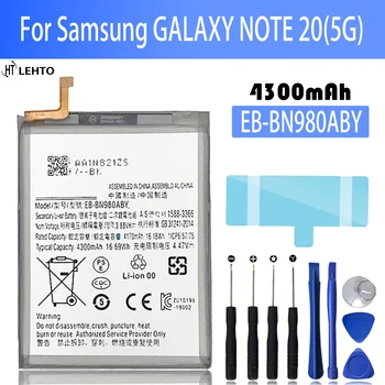 EB-BN980ABY Bateriją, Skirtą Samsung Galaxy Note 20 N980F SM-N980F/DS N980 Remontas Dalis Originalaus Pajėgumus, Telefono Baterijų Bateria