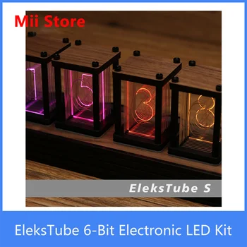 EleksMaker EleksTube R 6-Bitų Rinkinys Elektroninių LED Šviesos Retro Šviečia Analoginis Nixie Vamzdis elekstube laikrodis