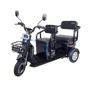 Elektrinis Triratis Baterija Pedicab Aliuminio-Magnio Lydinio Rato Stebulė Galiniai Dvigubas Pavasario Smūgio Absorbcija