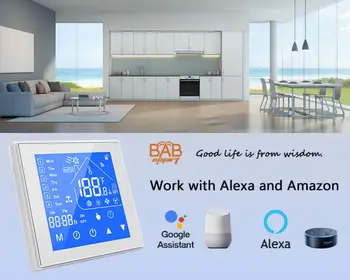 eWelink WiFi Smart Termostatas, naudojamas Šildymo, Dujų Vandens Šildytuvas Elektrinis Grindų Temperatūros Reguliatorius, Alexa, Google 
