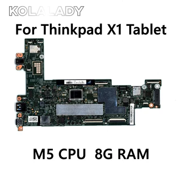 FRU 00NY849 00NY796 15218-2 MB Lenovo Thinkpad X1 Tablet X1T Nešiojamojo kompiuterio pagrindinę Plokštę Su M5-6Y54 M5-6Y57 8G-RAM 100% Visiškai Išbandytas