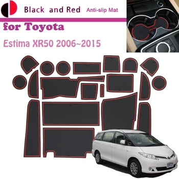 Guminis Kilimėlis, Durų Groove Toyota Estima Paskyrimas XR50 Tarago 2006~2015 Puodelio Laikiklis Pagalvėlė Vartų Angą Miestelyje Dulkėms Lipdukas