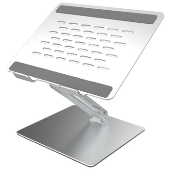 Juodo Aliuminio Lydinio Multi-Kampas Nešiojamojo Kompiuterio Stovas Su Aušinimo Angos, Tinka Nešiojamieji Kompiuteriai