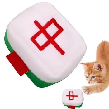 Katė Pliušinis Žaislas Interaktyvus Mahjong Stiliaus Kramtyti Žaislus Kačiukams Kitten Kramtyti Žaislus Katžolių Žaislai Su Garso Popieriaus Kačiukas Dantys