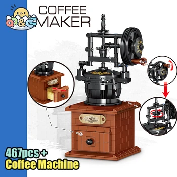 Kavos Aparatas Kūrimo Bloką, Retro Stiliaus Kavinė Maker 