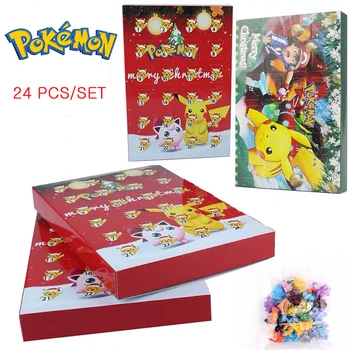 Kawaii Kalėdų Pokemon Serijos Lėlės Animacinių filmų Pikachu Squirtle Eevee Šalis Žaidimo Dėžutės Tėvų-vaikų Interaktyvus Žaislas Atostogų Dovanų
