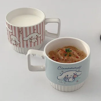 Kawaii Sanrio Puodeliai Kuromi Priedai Mielas Grožio Animacinių filmų Anime Keramikos Puodelis Office Vandens, Puodelis Pieno, Kavos Puodelis Žaislai Mergaitėms Dovanų