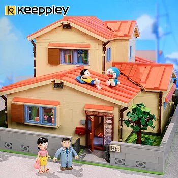 Keeppley Doraemon Nobi Nobita Namuose Blokų Sandūros Modelis Madingi Žaislai, Stalo Dekoracijas, Gimtadienio Dovanos