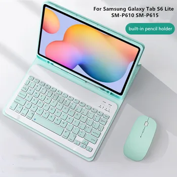 Keyboard Case for Samsung Galaxy Tab S6 Lite 10.4 SM-P610 P615 P610 P615 Shell Funda už Skirtuko S6 Lite 