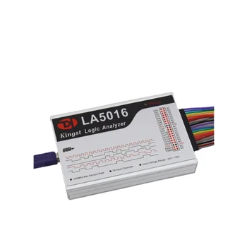 Kingst LA5016 USB Logic Analyzer max 500M sample rate,16Channels,10B mėginius, MCU,FPGA derinimo įrankis, anglų kalba, programinė įranga