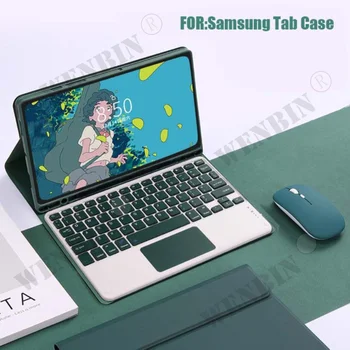 Klaviatūra Samsung Tab S6 Lite S8, S7 Plius FE A7 A8 Funda Dangtelis, Skirtas 