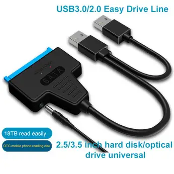 Lengva ratai linija usb3.0 sata su DC maitinimo uosto mechaninė kietojo disko adapteris linija, USB2.0 easy drive linijos