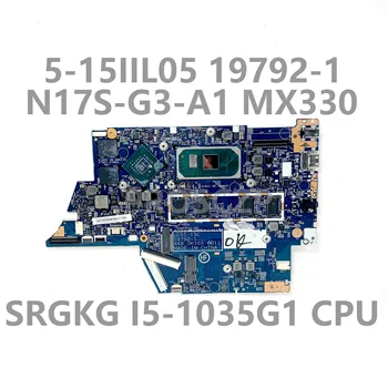 Lenovo IdeaPad Flex 5 15IIL05 448.0K105.0011 Nešiojamas Plokštė 19792-1 W/SRGKG I5-1035G1 CPU N17S-G3-A1 MX330 8G 100%Testuotas
