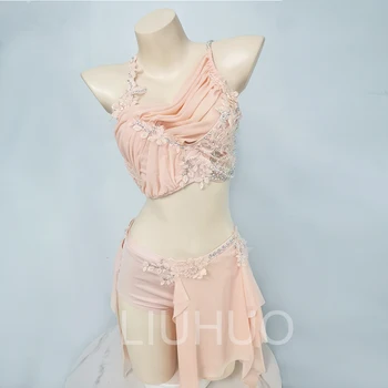 LIUHUO Sijonas Lyrinis Šokių Suknelė Džiazo Šokių Sijonas Girl Konkurencijos Naudojami Veiklos