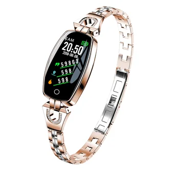 Mados Moterų Smart Watch Užsakymą Surinkite Visas Jutiklinis Ekranas IP68 Vandeniui Smartwatch Mergina Miela Apyrankė Širdies ritmo Monitorius Grupė