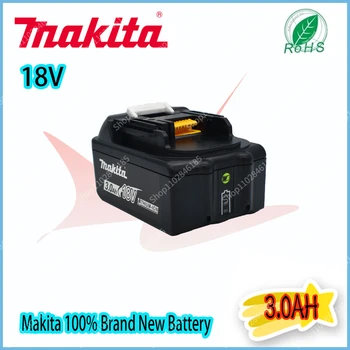 Makita Originalus 18V 3.0 AH 5.0 AH 6.0 AH Įkraunamas Elektros Įrankiais, Baterija su LED Li-ion Pakeitimo LXT BL1860B BL1860 BL1850