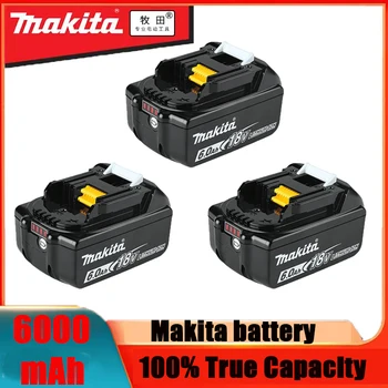 Makita Originalus Makita 18V 6000mAh Ličio jonų Baterija 18v gręžimo Pakeitimo Baterijas BL1860 BL1830 BL1850 BL1860B