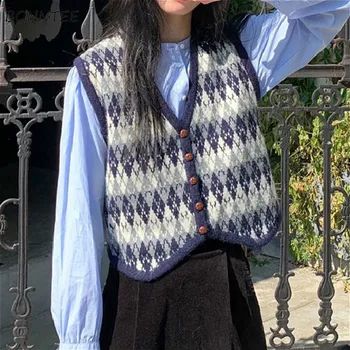 Megztinis apatiniai Marškiniai Saldainiukas Pavasarį Visas rungtynes korėjos Stiliaus Rankovių High Street Studentų Mados Harajuku V-kaklo 2021 Mujer Atsitiktinis