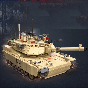 MEOA Bakas Pastato Žaislai 1389pcs MUMS M1A2 Abrams Pagrindinis Tankas Blokai Žaislai Berniukams Švietimo Žaislai Vaikams Dovanos WW2