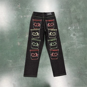 Minus Du Vyrai Multi Pocket Jeans Originalus Anglija Dizaino High Street Kelnes Spalvinga MT Geriausios Kokybės Hip-Hop Mados Ziajać
