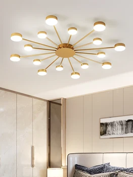 Modernus Minimalistinis Aukso/Juoda Akrilo LED Lubų šviestuvas Šiaurės šalių Namų Interjero Apšvietimas, gyvenamojo Kambario, Miegamojo, Virtuvės Lubų Šviesos