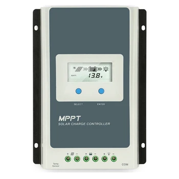 MPPT Saulės Įkroviklis duomenų Valdytojas 40A 30A 20A 10A LCD 12V24V Auto Regulador Švino Rūgšties Ličio Baterijos(2206AN)