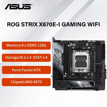 Naujas ASUS ROG STRIX X670E-aš ŽAIDIMŲ WIFI Plokštę su AMD Socket AM5,DDR5 2 x DIMM, Max. 64GB