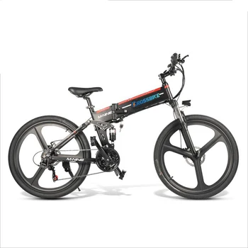 Naujas sulankstomas elektrinis dviratis 48V10AH aliuminio lydinio 500W 21-greitis kalnų elektros dviračiu važinėja jojimo sulankstomas elektrinis dviratis