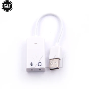 NAUJAS USB 2.0 Virtualus 7.1 Kanalo Išorinė USB Garso plokštė, Stereo Audio Adapteris, Skirtas 