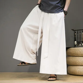 Naujos Haremo Kelnės Vyrams Plataus kojų Kelnės Atsitiktinis Baggy Kelnės Vyrams Harajuku Stiliaus Diržas Sweatpants Vyrų Hip-Hop Streetwear M-5XL