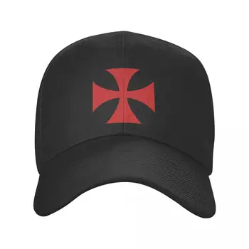 Naują Asmeninį Raudona Tamplierius Kryžiaus Riterių Beisbolo Kepuraitę Vyrai Moterys Reguliuojamas Tėtis Skrybėlę Sportas