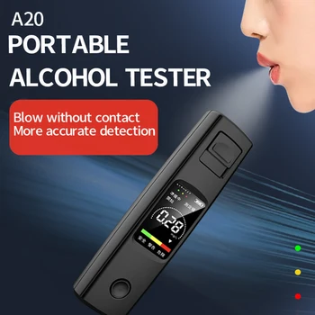 Nešiojamų Alkoholio Testeris Didelio Jautrumo Breathalyzer HD Ekranas nesąlytinės-C Įkrovimo 200mAh Baterija Aukštos Kokybės