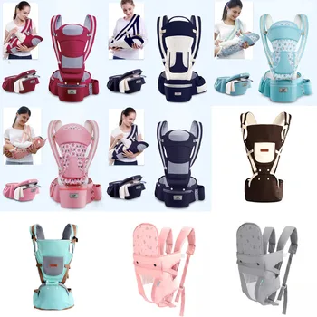 Nešiojamų Baby Carrier, Ergonomiškas Baby Carrier, Kūdikiams, Baby, Ergonomiškas Reguliuojamas Wrap Kilpos krūtinės, kengūra Kuprinė 0-4 Metų