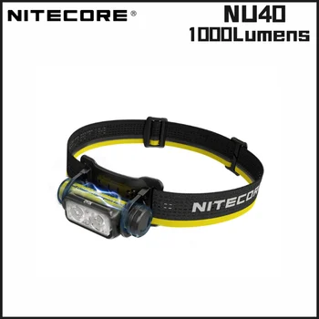NITECORE NU40 1000Lumens 18650 Baterija Žibintai USB-C Įkrovimo Žibintai Veiklos Lauko/Kempingas