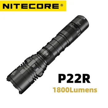 NITECORE P22R Taktinis Žibintuvėlis USB-C Įkrovimo XHP35 HD LED 1800Lumens savigynos Torch Light Su 3500mAh 18650 Baterija