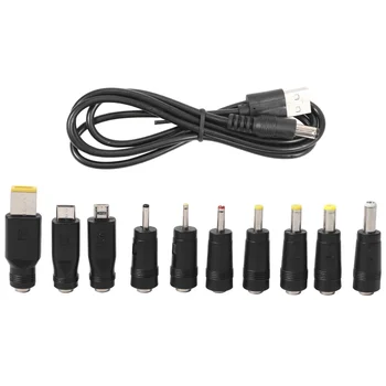 Nuolatinės SROVĖS kabelis USB 5.5X2.1 Daugiafunkcinis Dc Keičiamos Plug