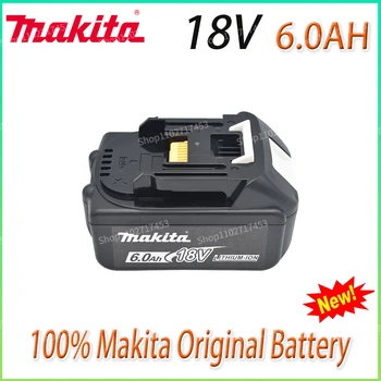 Originalus Makita 18V 6.0 Ah Įkraunamas Elektros Įrankiais, Baterija su LED Li-ion Pakeitimo LXT BL1860B BL1860 BL1850