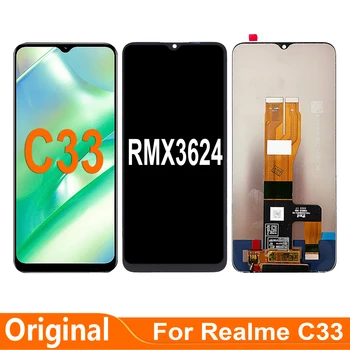 Originalą KOLEGA Realme C33 RMX3624 LCD Ekranas Jutiklinis Ekranas skaitmeninis keitiklis Surinkimo Dalys