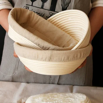 Ovalo formos Namų Baker Duona Tikrinimo Krepšelio Gamtos Rotango Tešla Rauginama Krepšelį Duonos Kepimo Įrankiai, Virtuvės Įrankiai, Įrankiai Pyragas