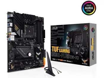 Pagrindinė plokštė ASUS TUF ŽAIDIMŲ B550M-PLUS (Wi-Fi) AMD AM4 (3rd Gen Ryzen) Micro ATX Žaidimų Plokštė