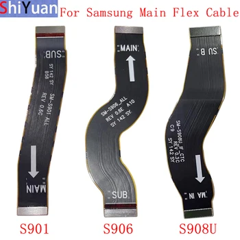 Pagrindinė plokštė Main Board Flex Kabelis Samsung S22 S901 S22+ S906 S22 Ultra S908U 5G Plokštės Jungtis, Flex atsarginės Dalys