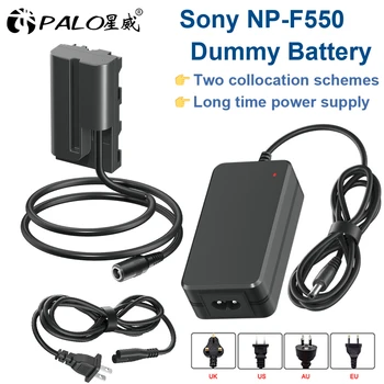 Palo NP-F550 NP-F75 NP-F970 Manekeno Baterija Visiškai Iššifruoti DC Jungtis Sony NP-F970 NP-F960 NP-F770 NP F750 NP F550 NP F570