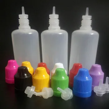PE 50ML Užkratas Buteliai Plastico E-Cig butelis Akių skystas Alyvos Užkratas Balionėlis Buteliai Su Childproof Bžūp 50pcs