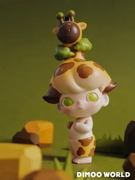 POPMART Dimoo Žirafa Plius Žaislai, Lėlės Mielas Anime Pav Darbalaukio Puošyba, Dovanų Kolekcija