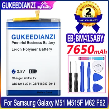 Prekės Didelės Talpos Bateriją 7650mAh EB-BM415ABY Samsung Galaxy M51 M515F Bateria Garantija Vienerius Metus +Įrankiai
