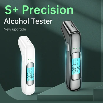 Profesinės Breathalyzer Alkoholio Testeris Tiksli Skaitmeninis LCD Ekranas 3 Spalvų Indikatorius Nešiojamų Alkoholio Analizatorius Detektorius