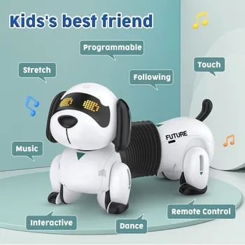 Protingas Robotas Šuo 2.4 G Vaikas Belaidžio Nuotolinio Valdymo Kalbėti Smart Elektroninių Naminių Šunų Žaislai Vaikams Naujas Programuojamas Dovanos