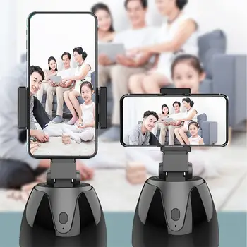 Q1 Automatinė Smart Selfie Stick 360 Laipsnių Sukimosi Mobiliojo Telefono Laikiklis Veido Sekimo Kamera Gimbal Už Filmavimo Kameros