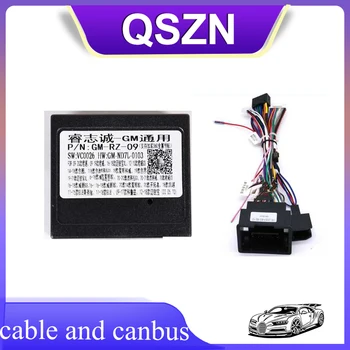 QSZN Canbus lauke GM-RZ-09 Adapteris Skirtas CHEVROLET 2014 AVEO Ravon Su elektros Instaliacijos Kabelių Android Automobilio Radijo